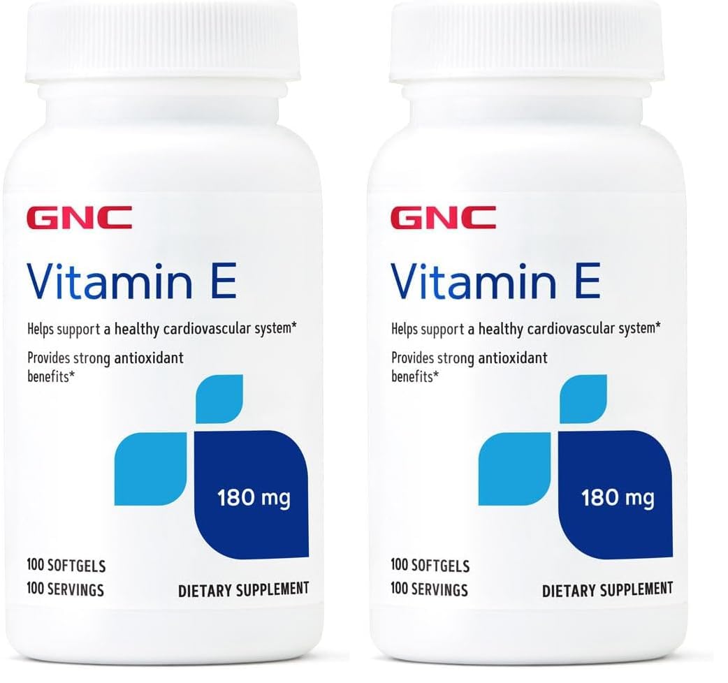 GNC Vitamin E 200mg softgels bottle - pack of 2
