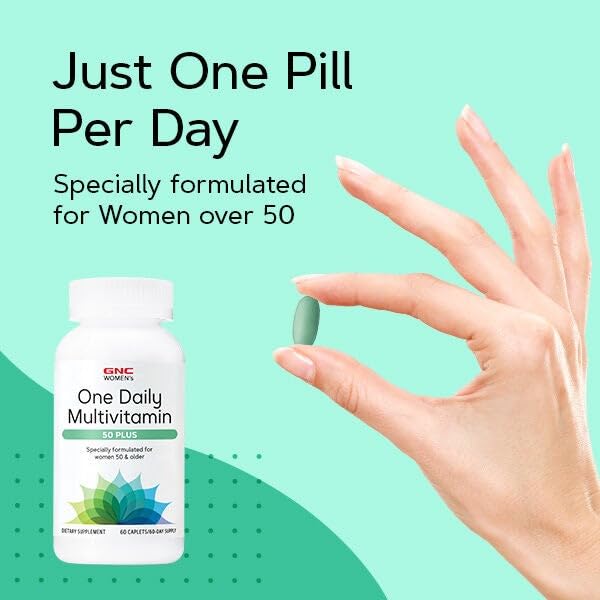 Key health benefits of GNC Women's 50+ One Daily Multivitamin