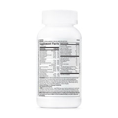 Close-up of GNC multivitamin label for women 50+