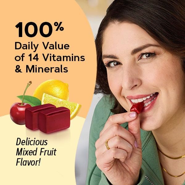 Ingredients panel for GNC Women's Multivitamin Soft Chew Pack of 2