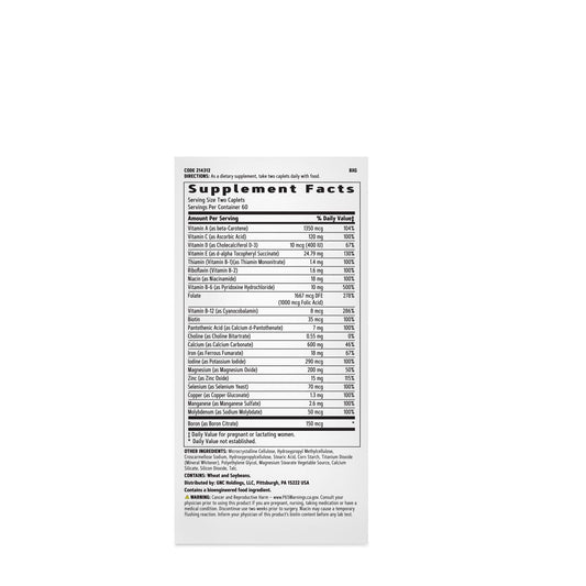 GNC Prenatal Multivitamin bottle with label