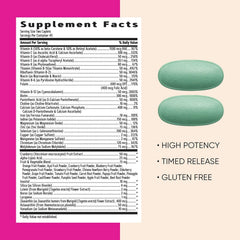 Ingredients panel showing immune support nutrients