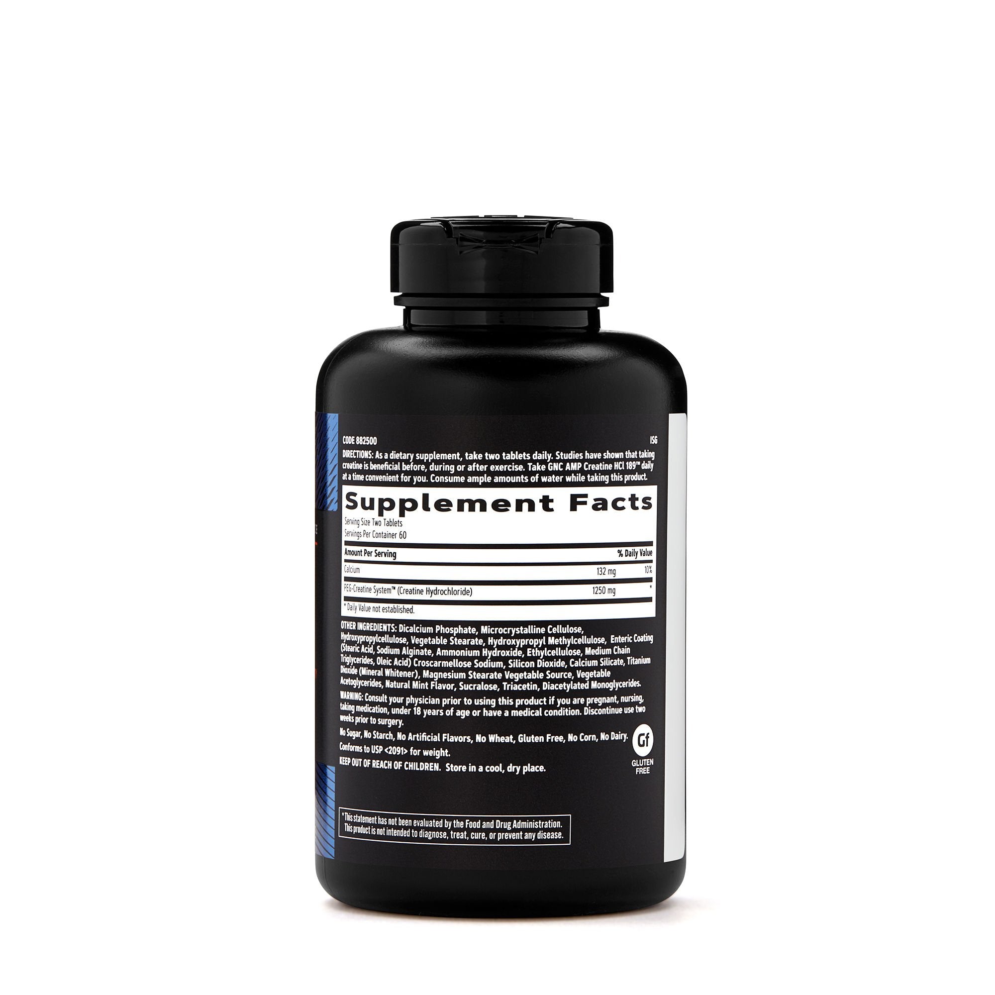 Athlete using GNC AMP Creatine HCl 189 during workout