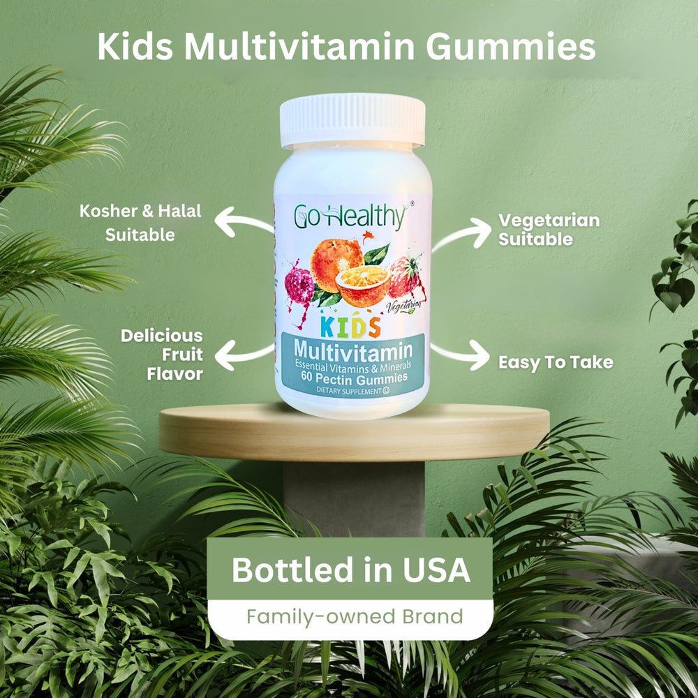 Gluten-free, non-GMO kids vitamin gummies