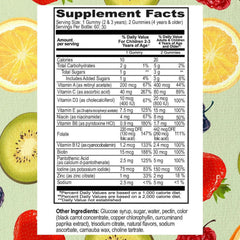 Kosher and halal symbols on Go Healthy Kids gummies packaging