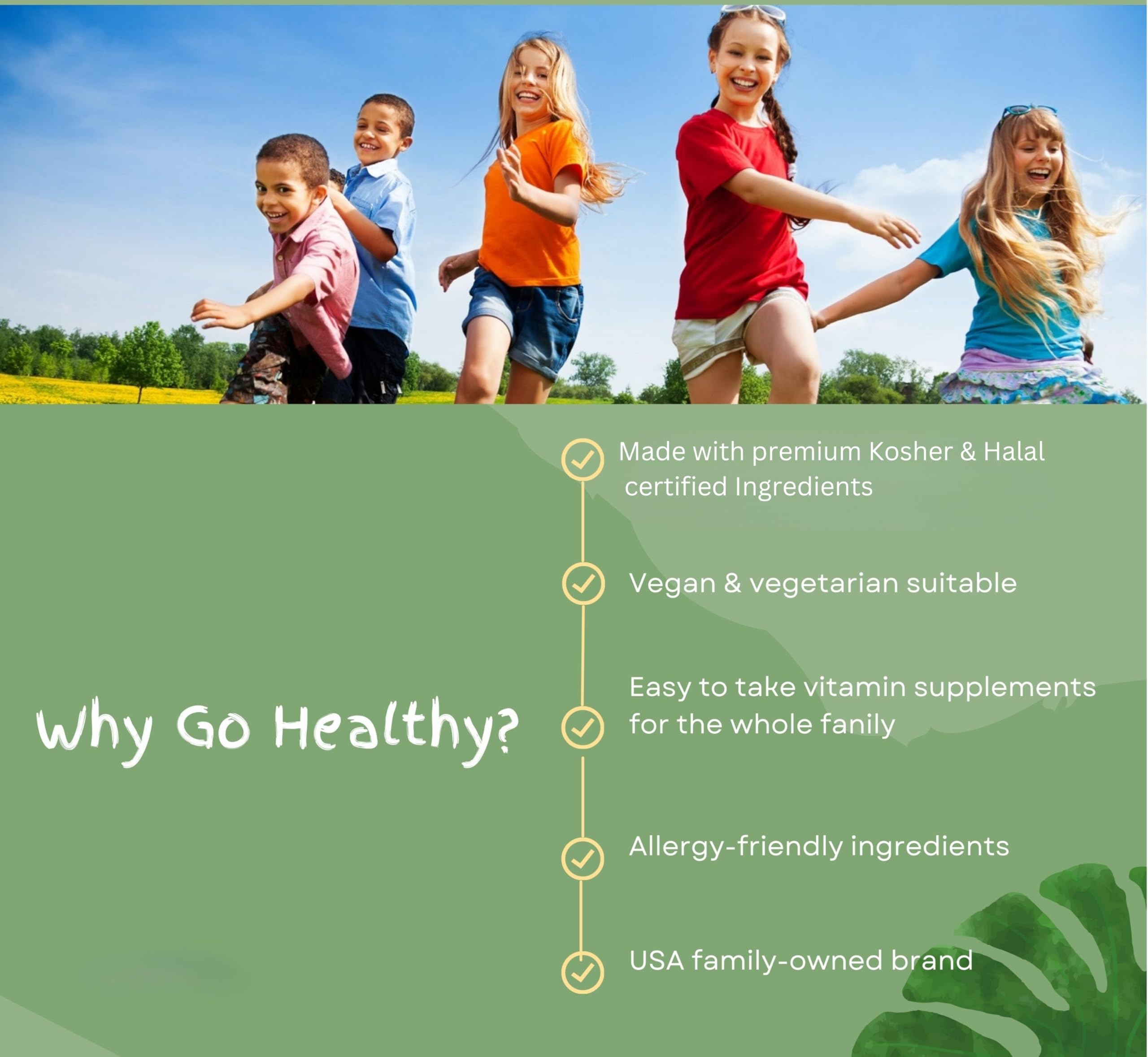 Box with Go Healthy Kids Multivitamin Gummies, 30 servings