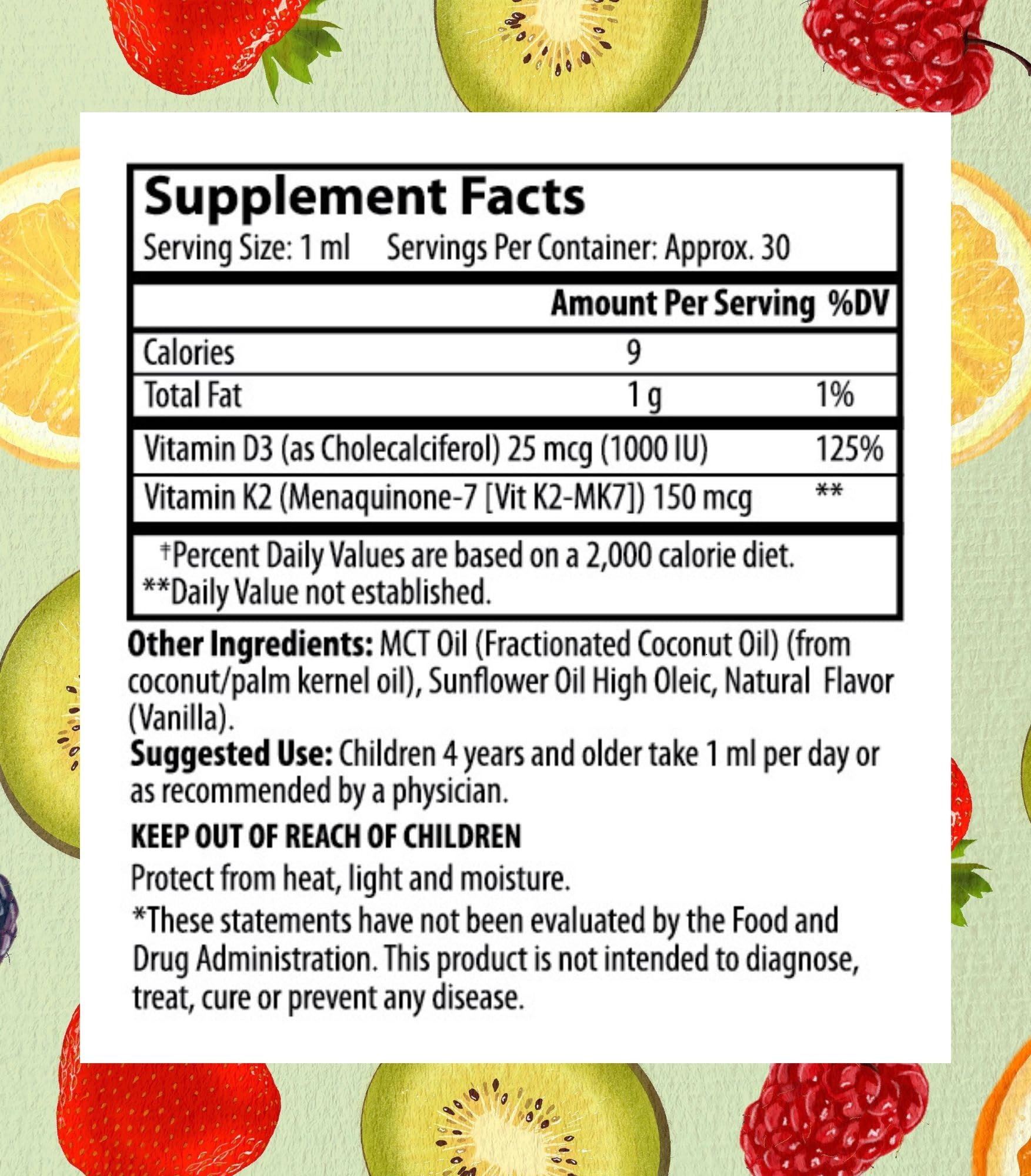 Allergen-free and gluten-free labels on Go Healthy bottle