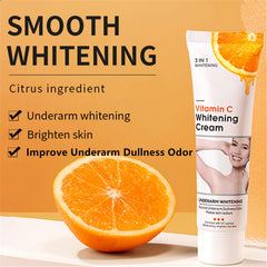Go Ho Vitamin C cream texture close-up reveals a smooth, non-greasy finish