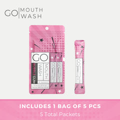 Packaging for Go Mouthwash Bubblegum Packets