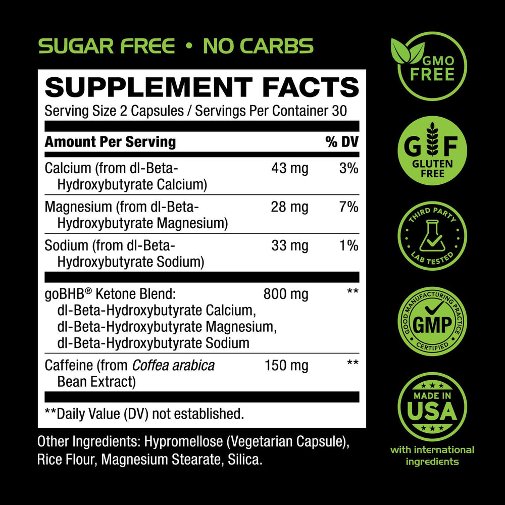 Close-up of goBHB patented ketone salts crystals