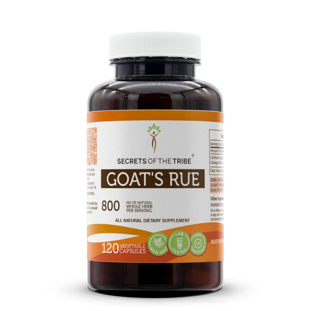 Secrets of the Tribe Goat's Rue 800 mg bottle front view