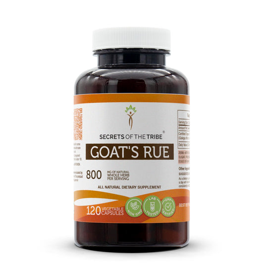 Secrets of the Tribe Goat's Rue 800 mg bottle front view