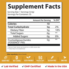 Gluten-free label on Gobiotix fiber powder container