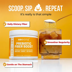 Gobiotix fiber powder blended into a smoothie