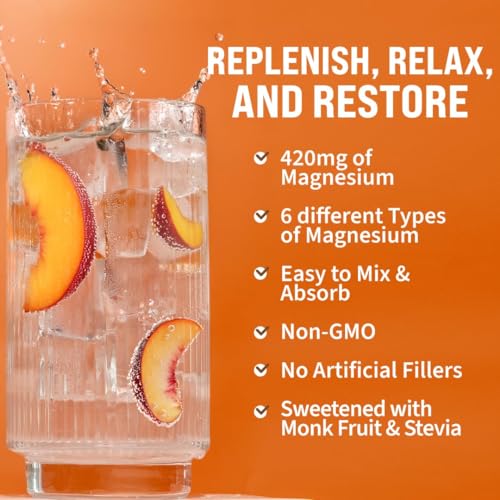 Glass of peach tea made with GoBiotix powder