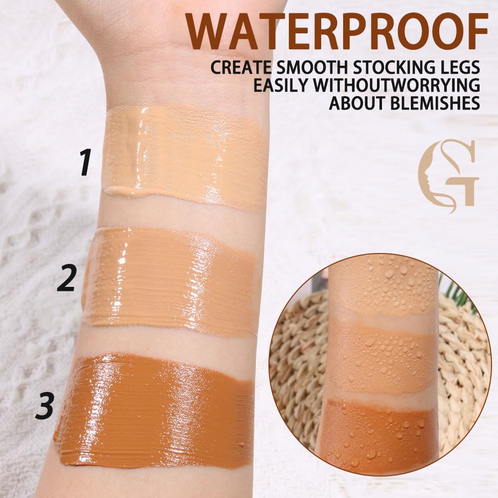 GOERTI leg coverage swatch shows tattoo and vein concealment blending naturally.