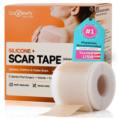 GoGleefy silicone scar sheets roll unrolled for flexible coverage and comfort