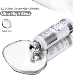 GOICC chrome mirror effect example highlighting 3D nail art possibilities.