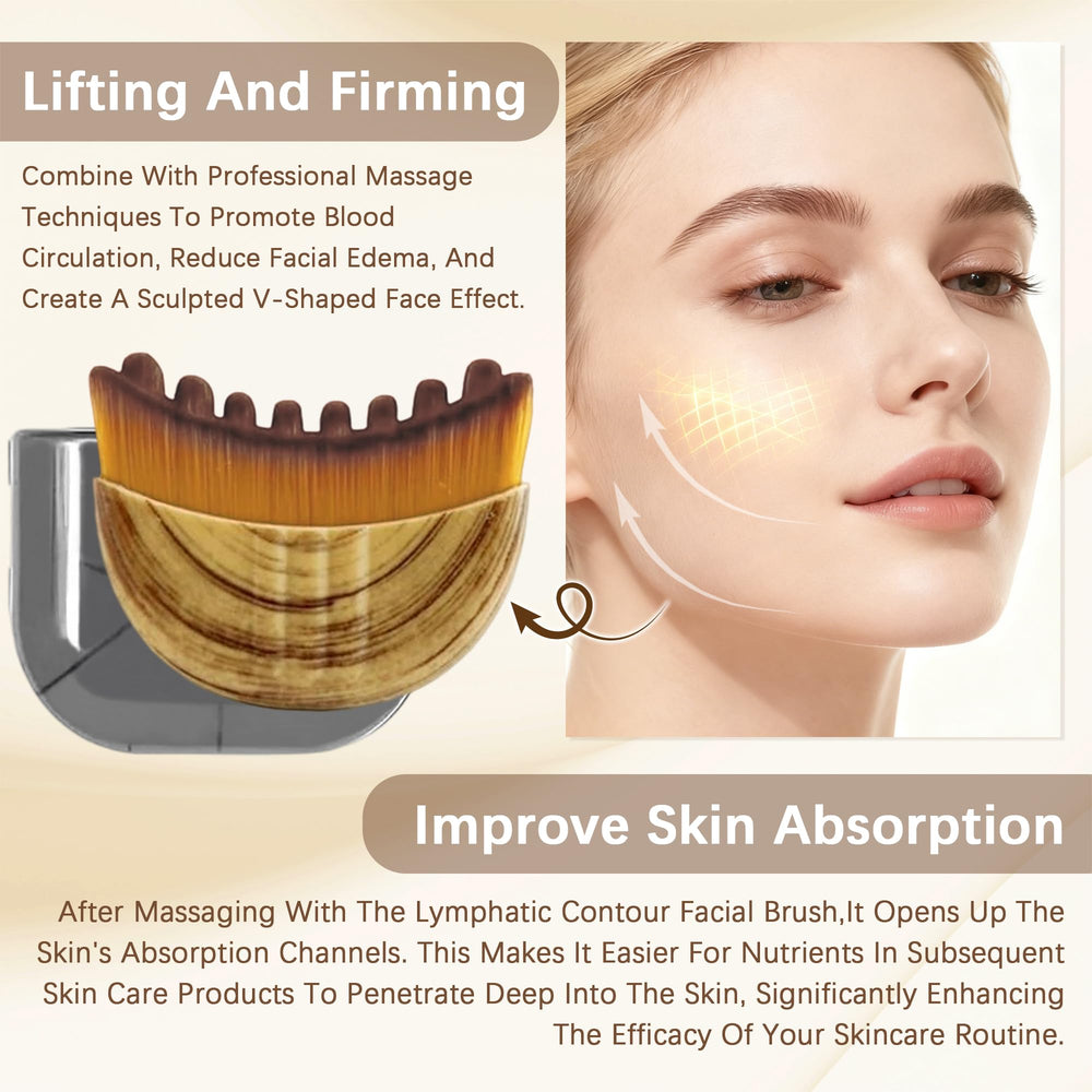 Goiicoln brush gliding along the jawline to sculpt contour