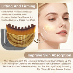 Goiicoln brush gliding along the jawline to sculpt contour