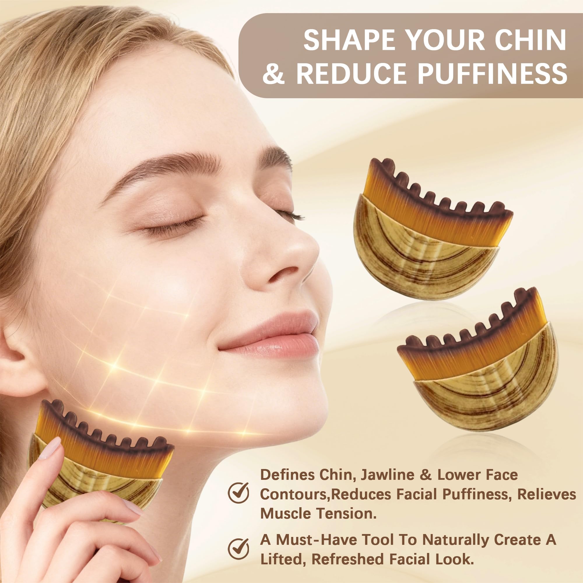 Goiicoln gift-ready lymphatic contour brush set packaging