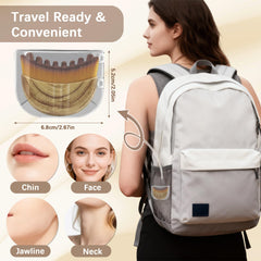 Goiicoln lymphatic contour brush set side view highlighting portable storage case