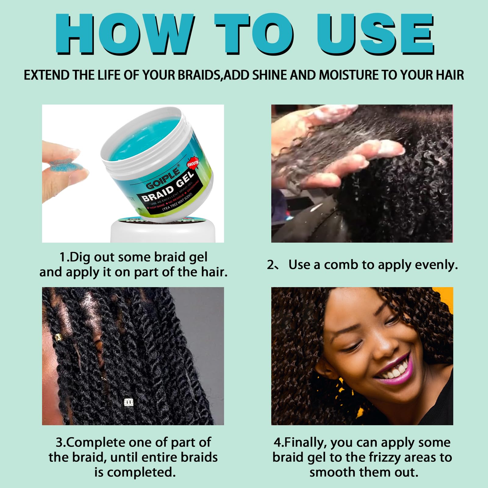 Goiple tea tree scented gel for refreshing styling