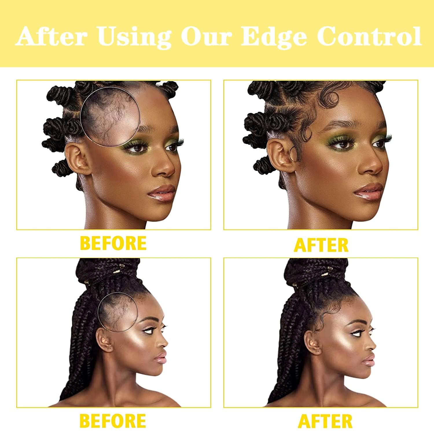 Goiple edge control wax packaging front highlights value and large 8.25oz size.