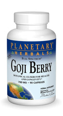 Planetary Herbals Goji Berry Full Spectrum 700mg bottle label