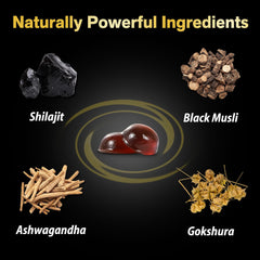 Gokshura and Safed Musli ingredients illustration