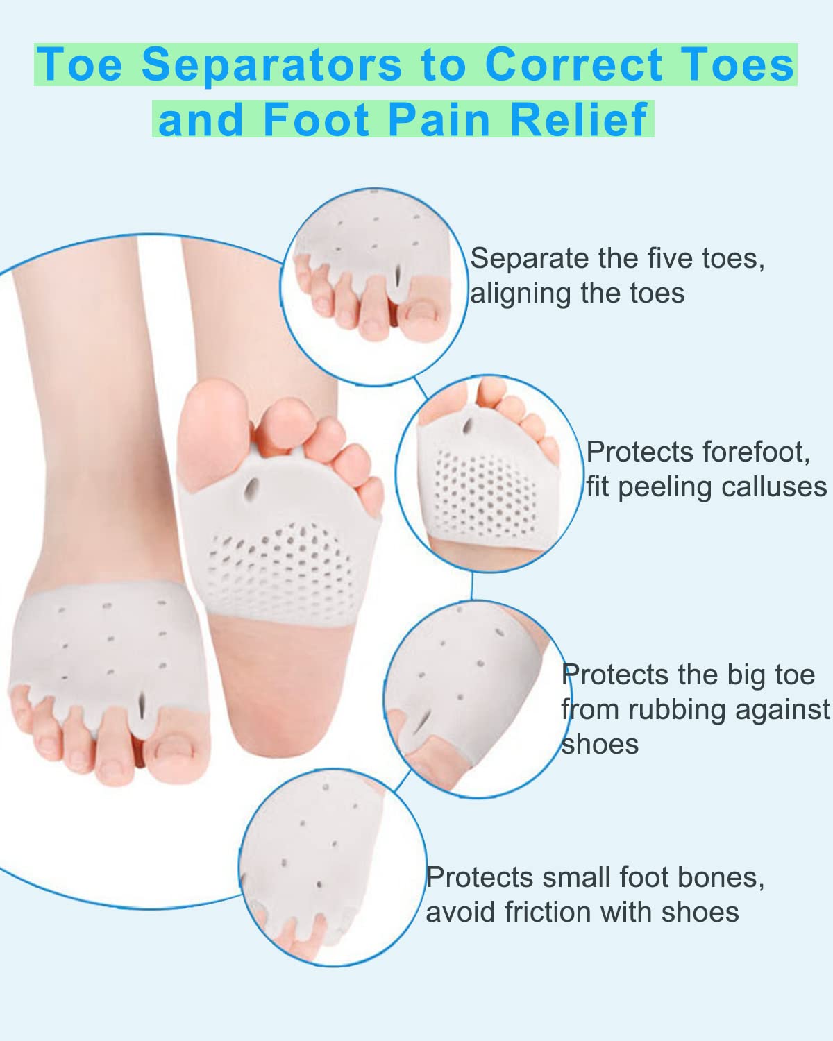 Golbylicc hammertoe straighteners big toe help alignment while walking.