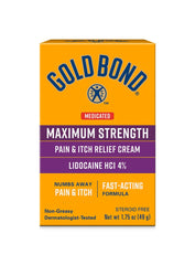 Gold Bond medicated maximum-strength tube 1.75 oz ready for travel relief