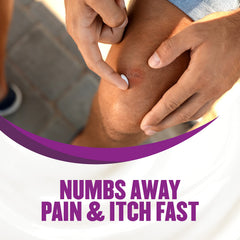 Gold Bond pain and itch cream applied to skin for soothing relief