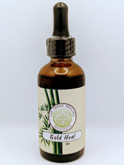 Gold Heal 2oz tincture bottle with dropper