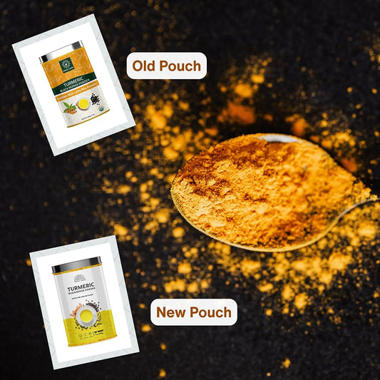 Golden Milk latte mix served in a cup