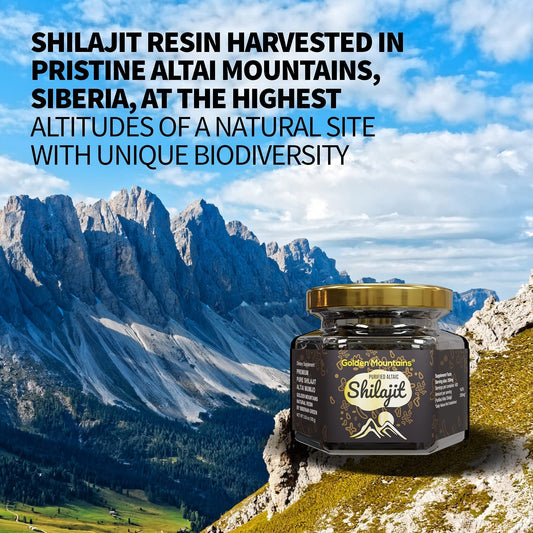 Golden Mountains Shilajit Resin 100g box