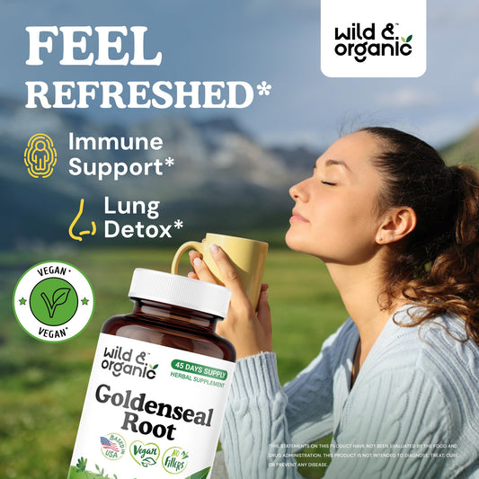 Close-up of Goldenseal Root Capsules bottle showing 1000 mg