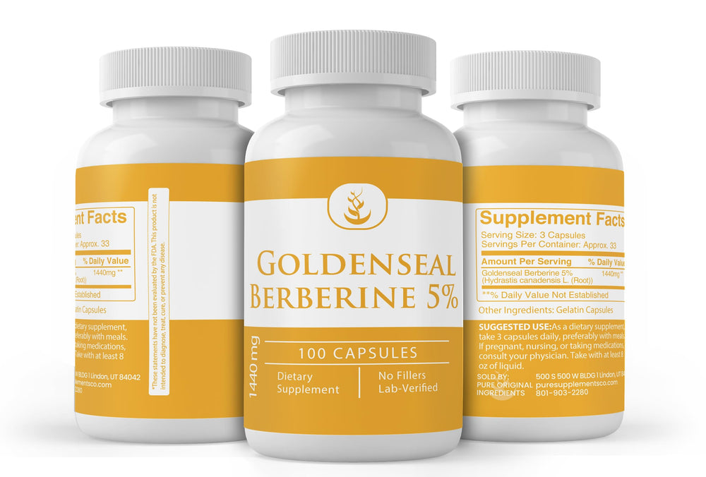 Goldenseal root illustration representing berberine source