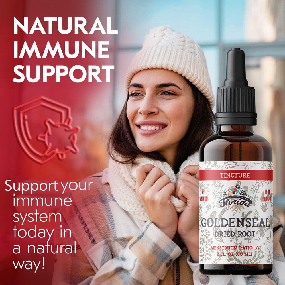 Goldenseal Tincture 2oz bottle with label