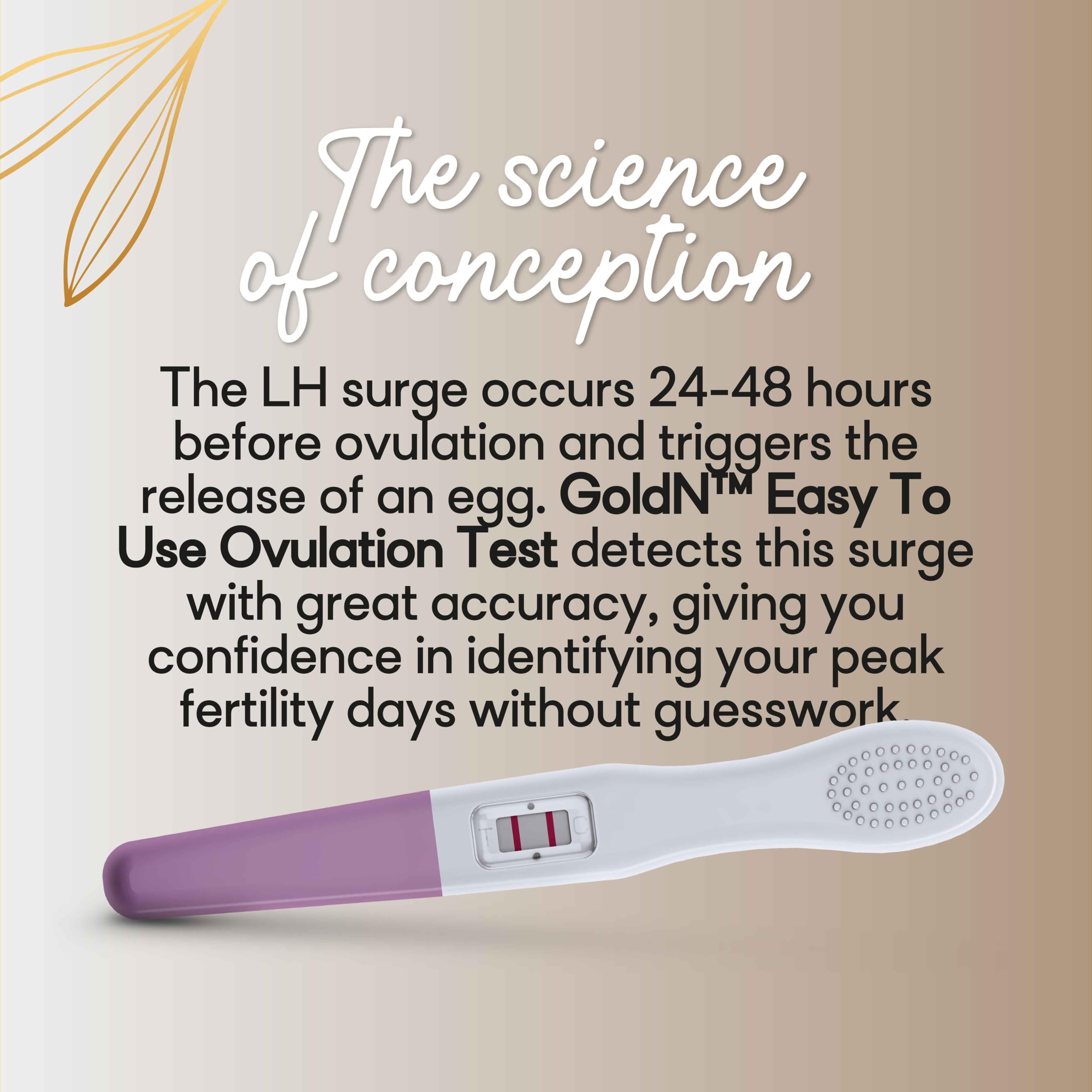 Hygienic, mess-free midstream ovulation test by GoldN