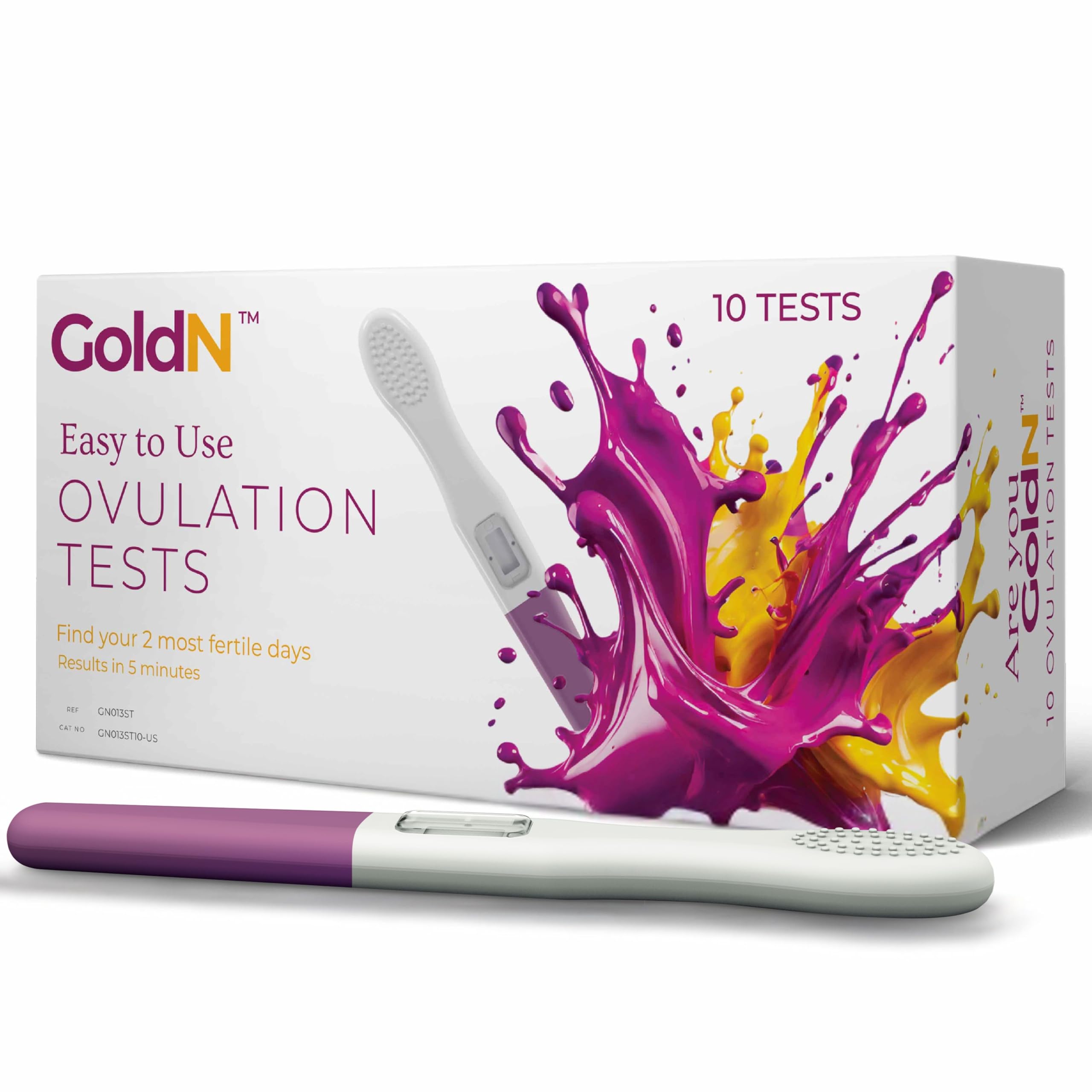GoldN Easy-to-use ovulation test predictor kit with midstream design