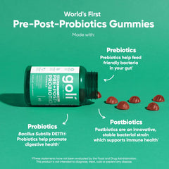 3-in-1 blend of prebiotics, probiotics, and postbiotics