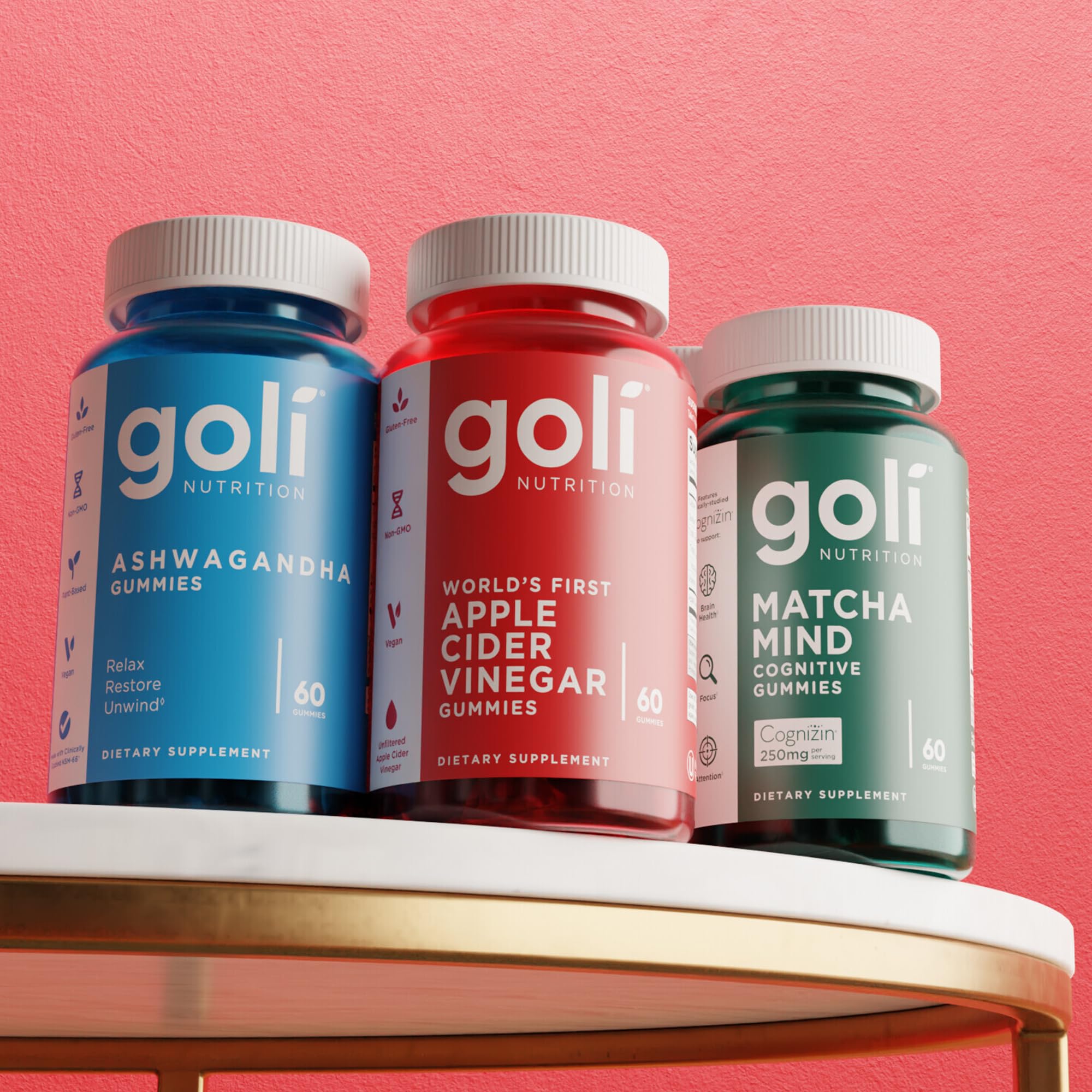 Goli gummies in hand in urban setting illustrating on-the-go supplement convenience