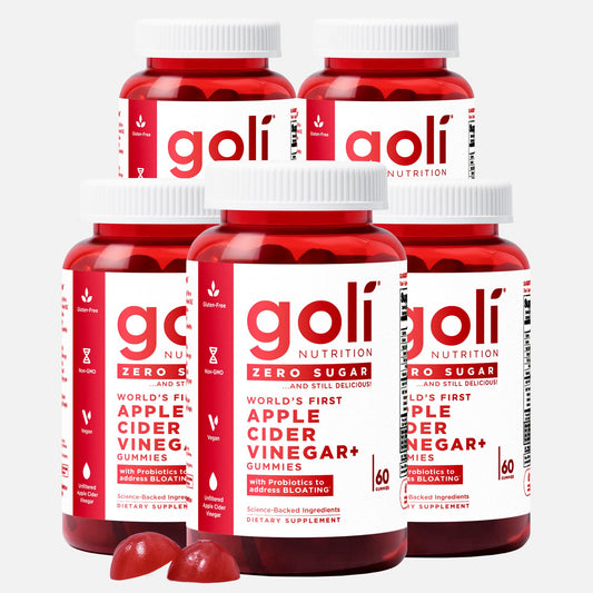Goli ACV Gummies with B12 and Probiotics - vegan, gluten-free, gelatin-free