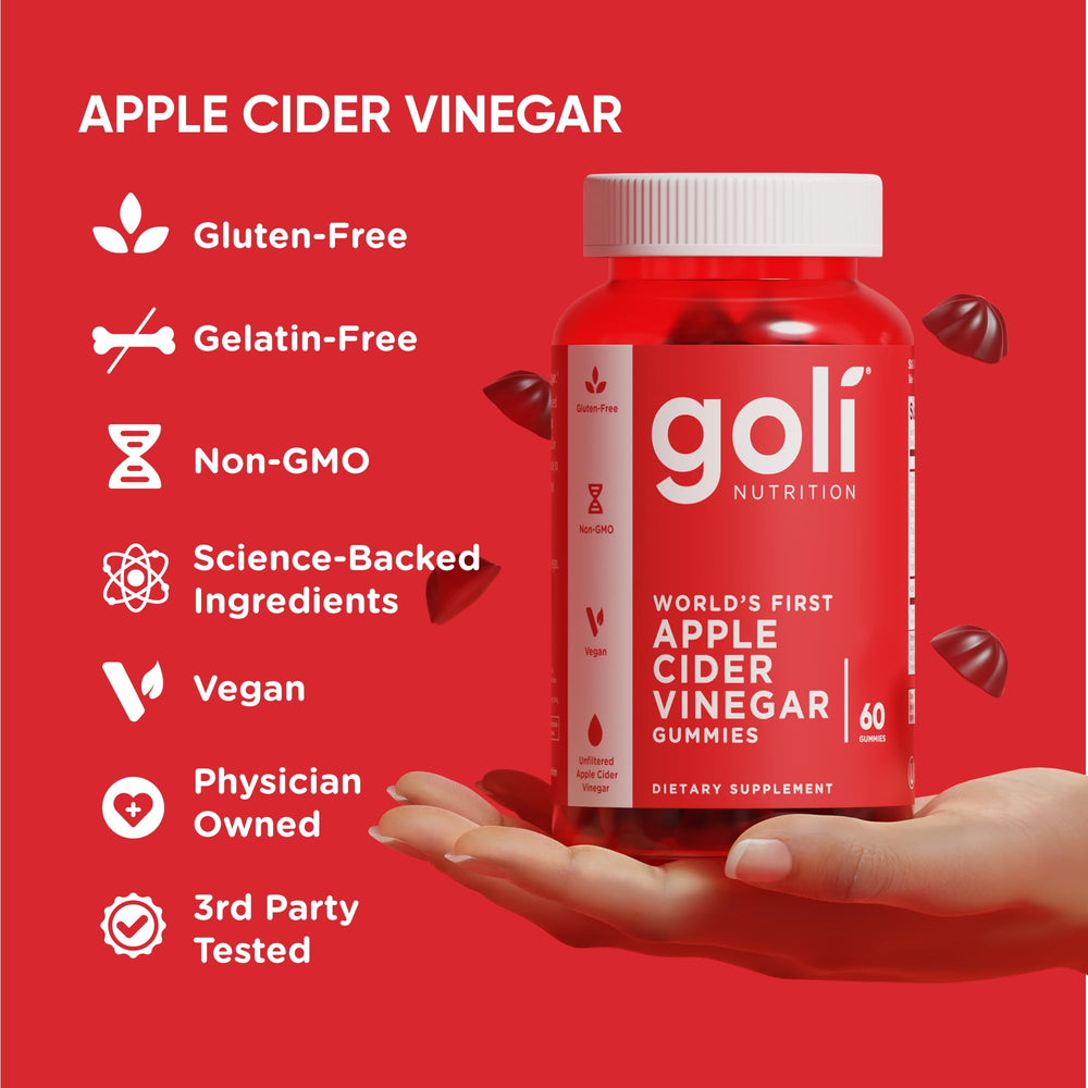 Goli label Non-GMO and Gluten-Free emphasize dietary compatibility