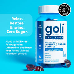 Goli Ashwagandha gummies with mixed berry flavor and KSM-66