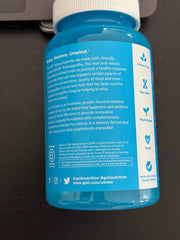 Close-up of Goli gummies featuring KSM-66 Ashwaganda ingredient.