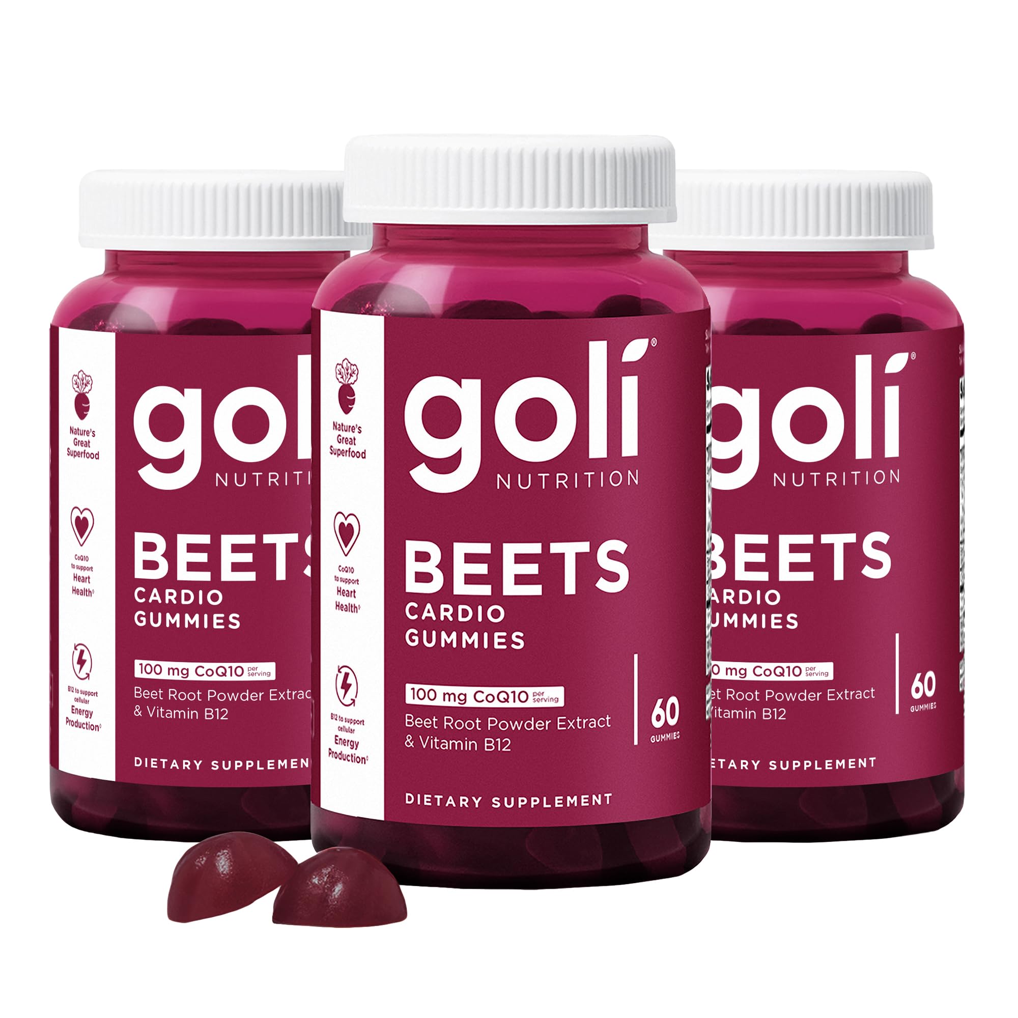 Goli Beets Cardio Gummies bottle front view
