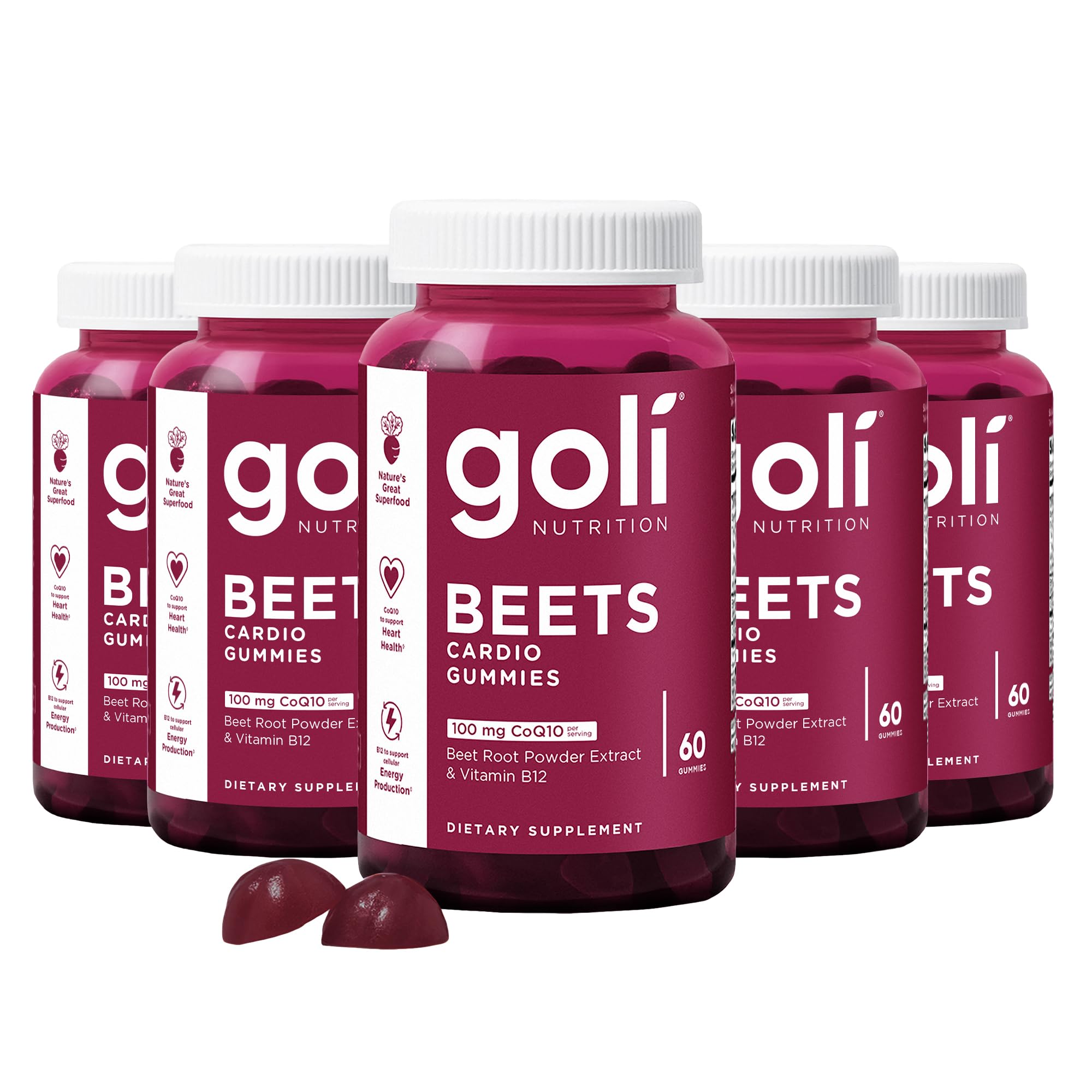 Goli Beets Cardio Gummy bottle 300-count