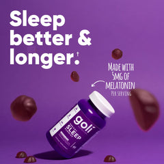 Goli Dreamy Sleep Gummies bottle with label and 180-count packaging